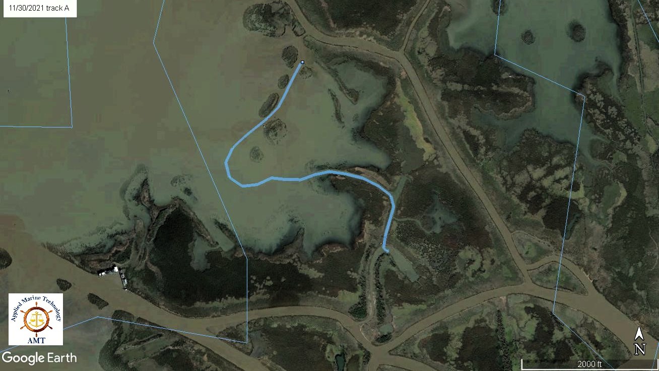 GPS track on map
