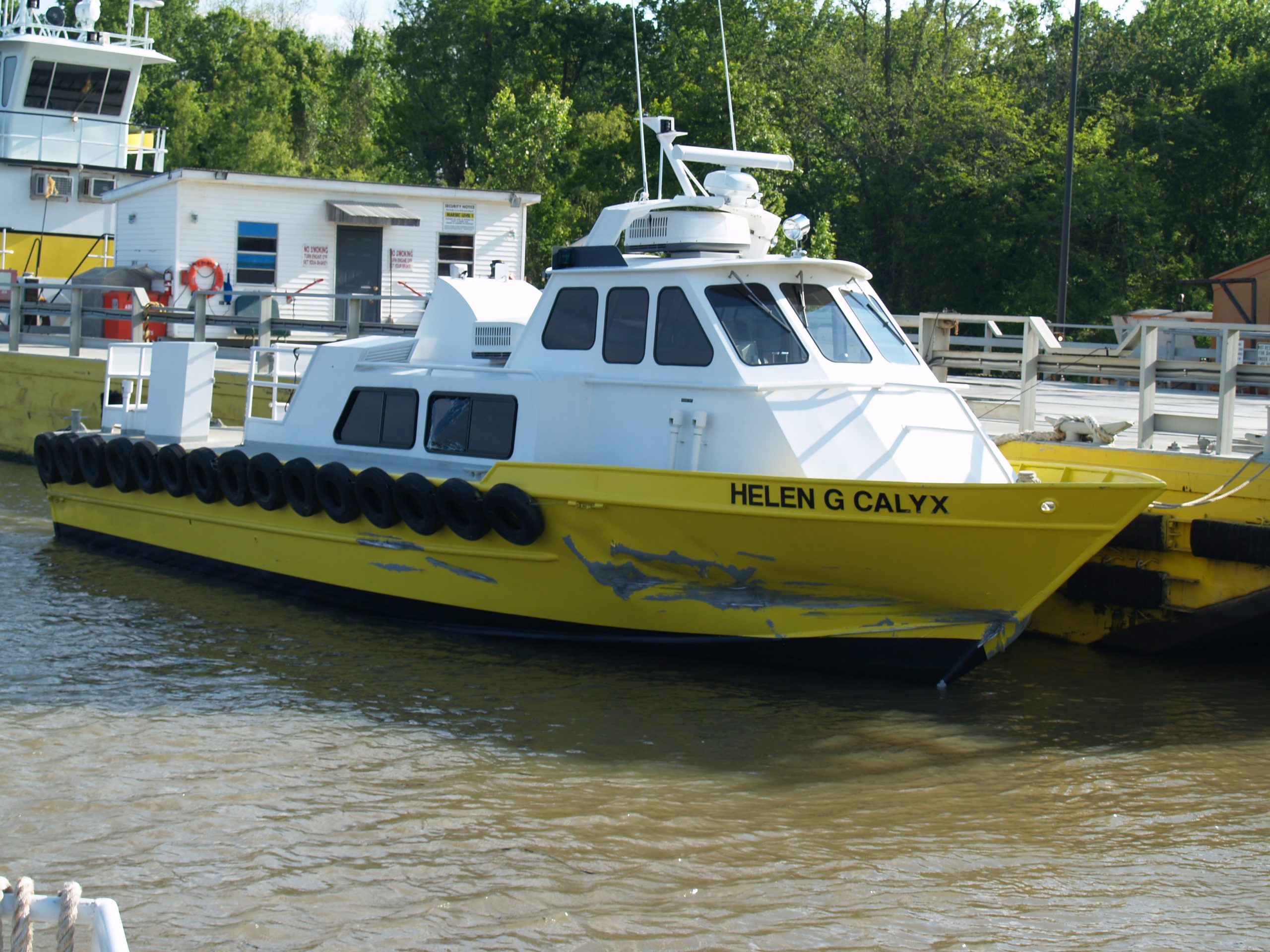 work boat accident damage