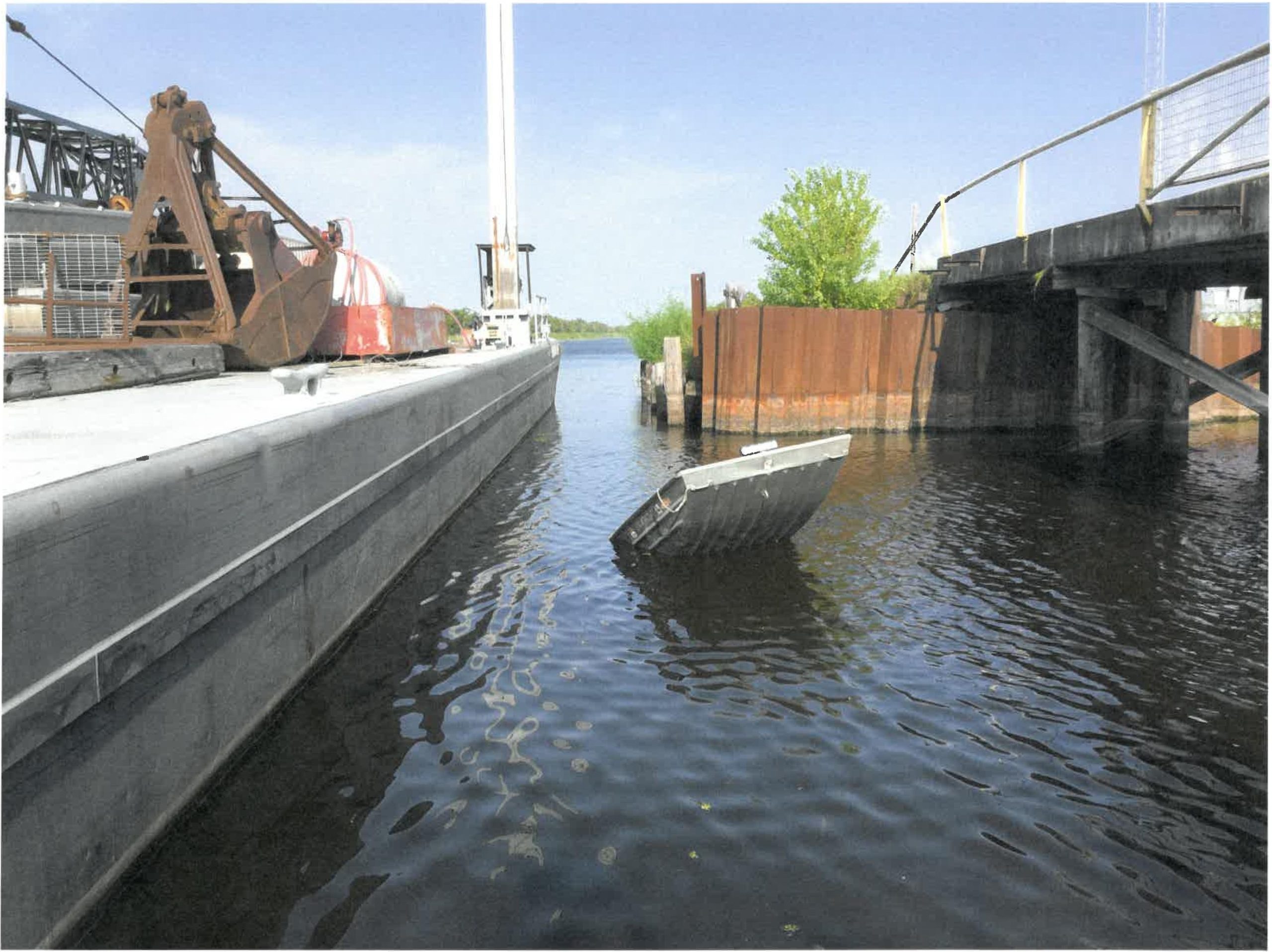 Submerged Flatboat