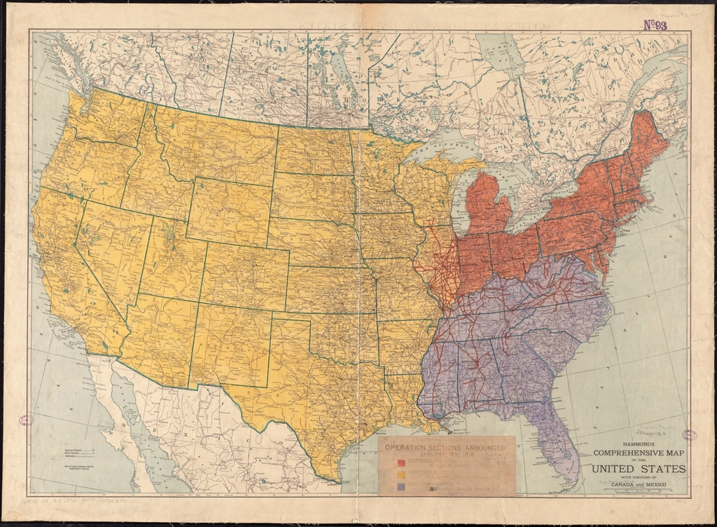 Map of the United States 
