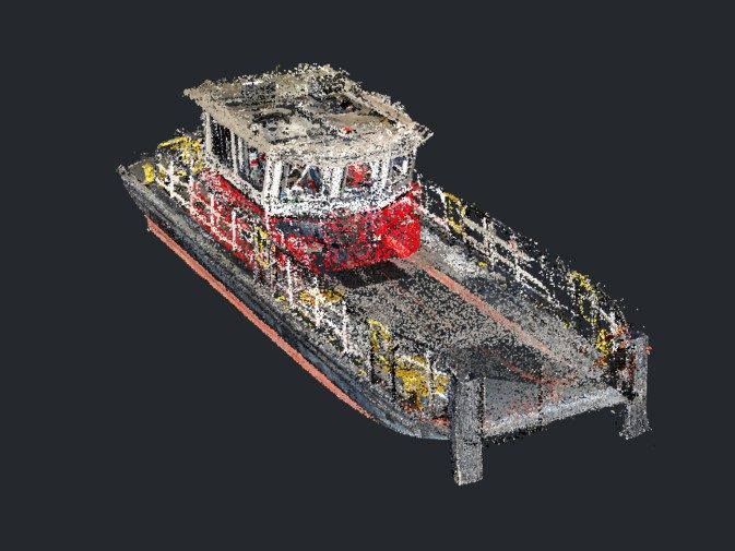 3D image of tug boat