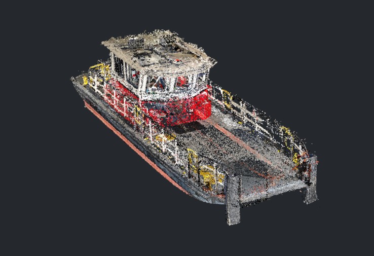 3D image of tug boat